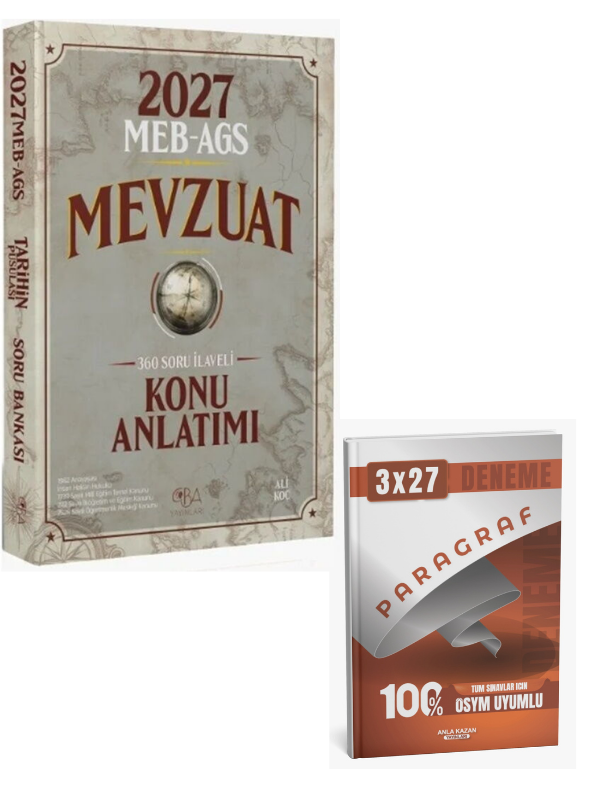 CBA 2027 MEB AGS Mevzuat Konu Anlatımı+ Anla Kazan Paragraf