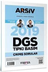 Marka DGS 2019 Sınavı Çıkmış Sorular Tıpkı Basım Çözümlü Yektuğ Mat - Yasin Kara Marka Yayınları