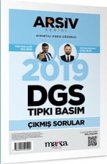 Marka DGS 2019 Sınavı Çıkmış Sorular Tıpkı Basım Çözümlü Yektuğ Mat - Yasin Kara Marka Yayınları