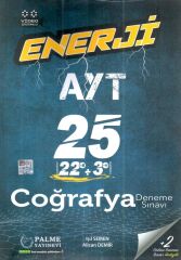 Palme Yayınları AYT Coğrafya Enerji 25 Deneme