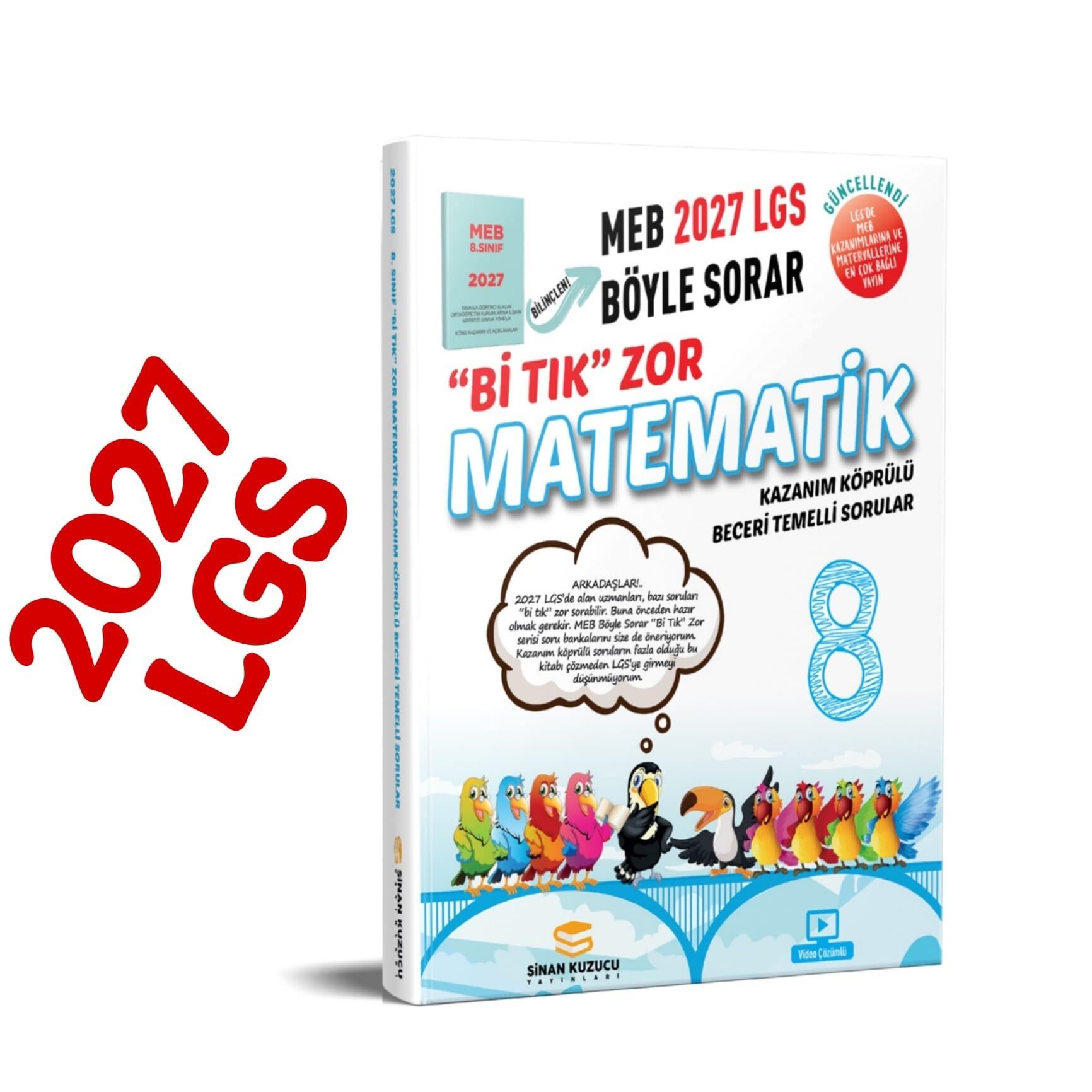 Sinan Kuzucu 2027 8. Sınıf Bi Tık Zor Matematik Soru Bankası