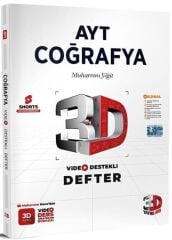 3D Yayınları YKS AYT Coğrafya Video Destekli Defter 3D Yayınları