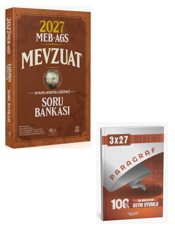 CBA 2027 MEB AGS Mevzuat Soru Bankası+ Anla Kazan Paragraf