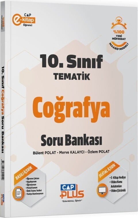 Çap Yayınları 10. Sınıf Coğrafya Tematik Soru Bankası