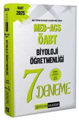 Pegem 2025 ÖABT MEB-AGS Biyoloji Öğretmenliği 7 Deneme Çözümlü Pegem Yayınları