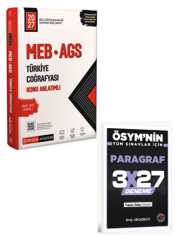Pegem 2027 MEB AGS Türkiye Coğrafyası Konu Anlatımlı+ Anla Kazan Paragraf
