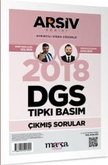 Marka DGS 2018 Sınavı Çıkmış Sorular Tıpkı Basım Çözümlü Yektuğ Mat - Yasin Kara Marka Yayınları