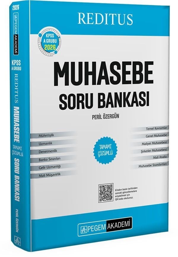 Pegem 2026 KPSS A Grubu Reditus Muhasebe Soru Bankası Çözümlü Pegem Akademi Yayınları
