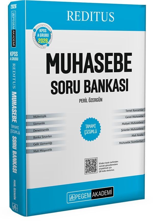 Pegem 2026 KPSS A Grubu Reditus Muhasebe Soru Bankası Çözümlü Pegem Akademi Yayınları