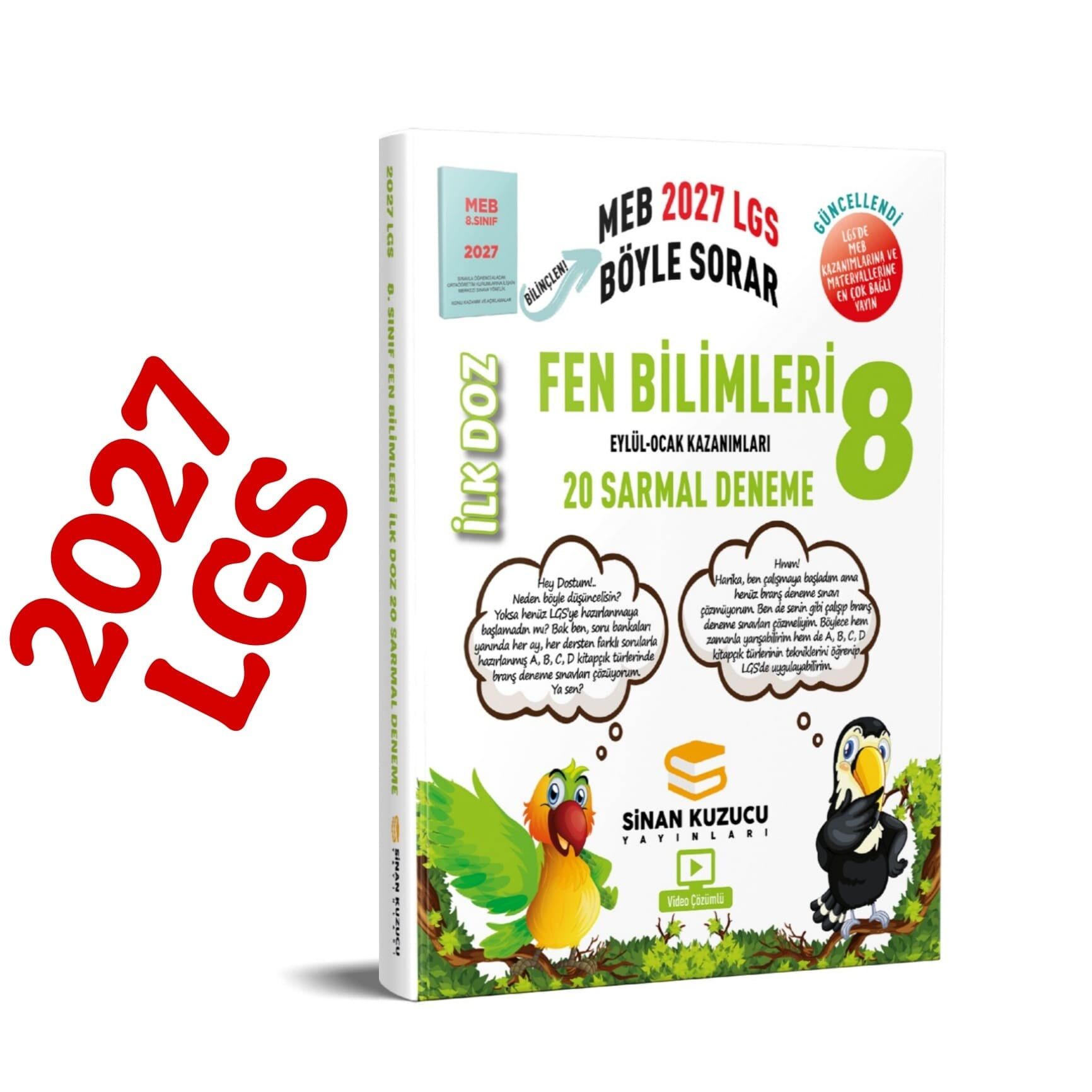 Sinan Kuzucu 2027 8. Sınıf İlk Doz Fen Bilimleri Sarmal Deneme
