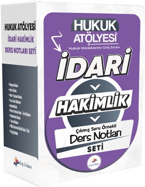 Dizgi Kitap 2026 Hukuk Atölyesi İdari Hakimlik Çıkmış Soru Örnekli Ders Notları Seti