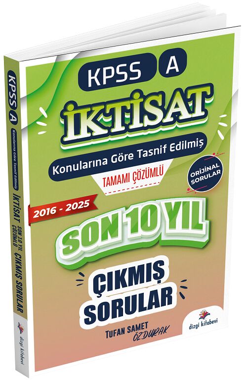 Dizgi Kitap 2026 KPSS A Grubu İktisat Çıkmış Sorular Son 10 Yıl Çözümlü Dizgi Kitap
