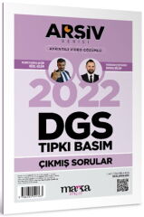 Marka DGS 2022 Sınavı Çıkmış Sorular Tıpkı Basım Çözümlü Yektuğ Mat - Yasin Kara Marka Yayınları
