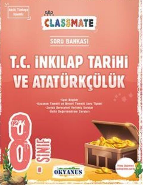 Okyanus Yayınları 8. Sınıf T.C. İnkılap Tarihi ve Atatürkçülük Classmate Soru Bankası