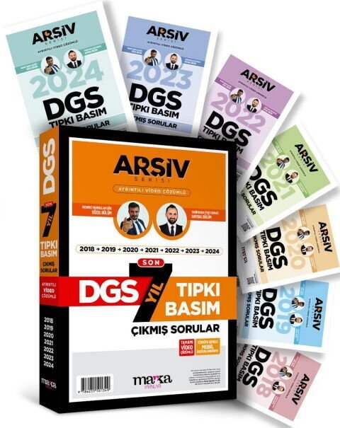 Marka 2025 DGS Çıkmış Sorular Son 7 Yıl Tıpkı Basım Çözümlü Yektuğ Mat - Yasin Kara Marka Yayınları
