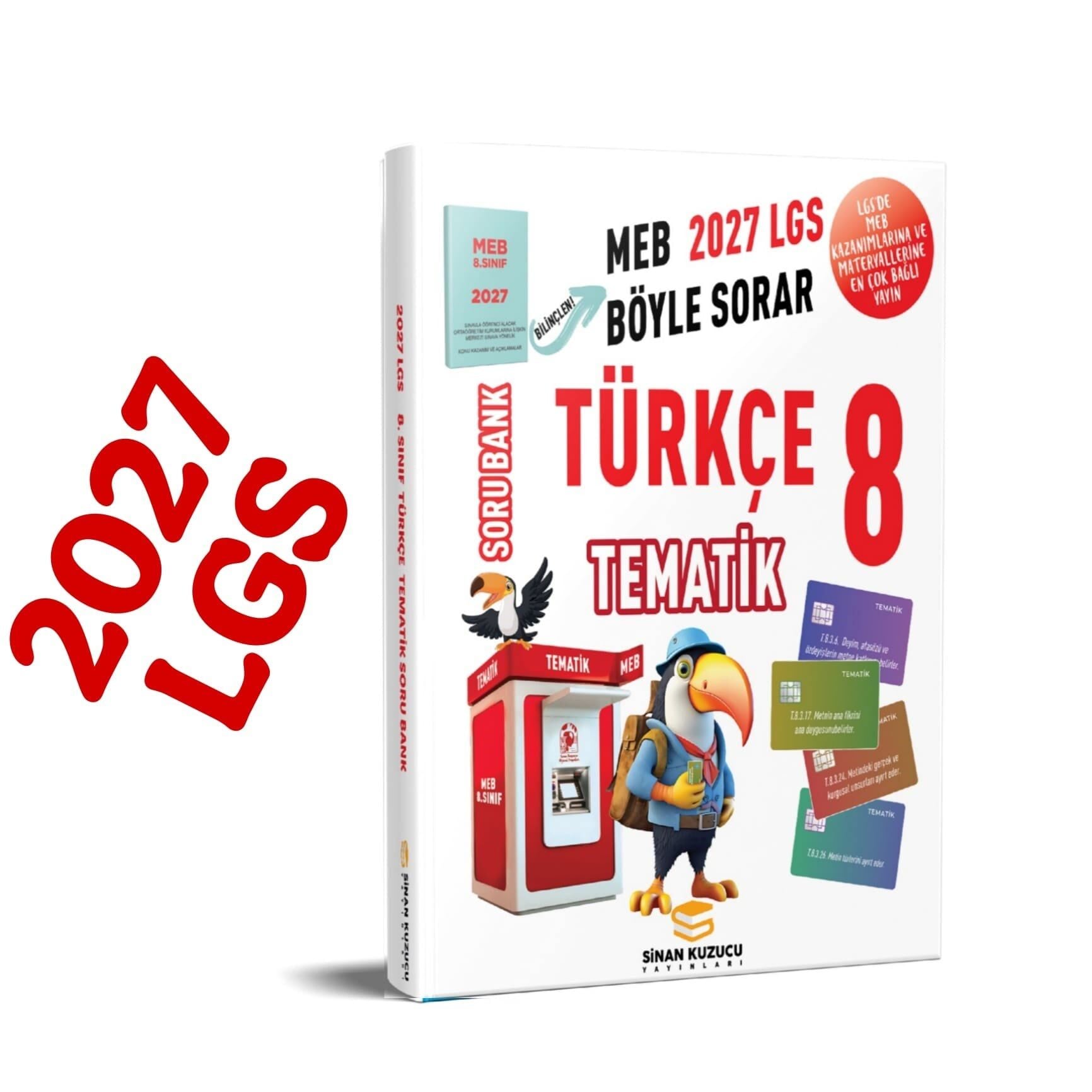 Sinan Kuzucu 2027 8. Sınıf Tematik Türkçe Soru Bankası
