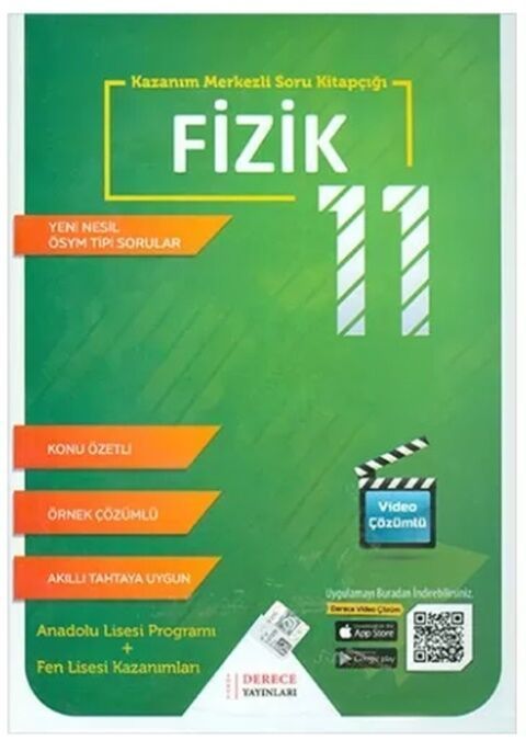 Derece Yayınları 11. Sınıf Fizik Kazanım Merkezli Soru Kitapçığı