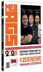 Yargı 2026 MEB-AGS Eğitimin Temelleri ve Türk Milli Eğitim Sistemi 12 Deneme Çözümlü - Tufan Genç Yargı Yayınları