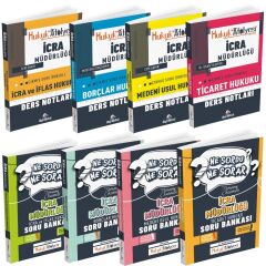 Dizgi Kitap Hukuk Atölyesi İcra Müdürlüğü Ders Notları + Soru Bankası 8 li Set Dizgi Kitap