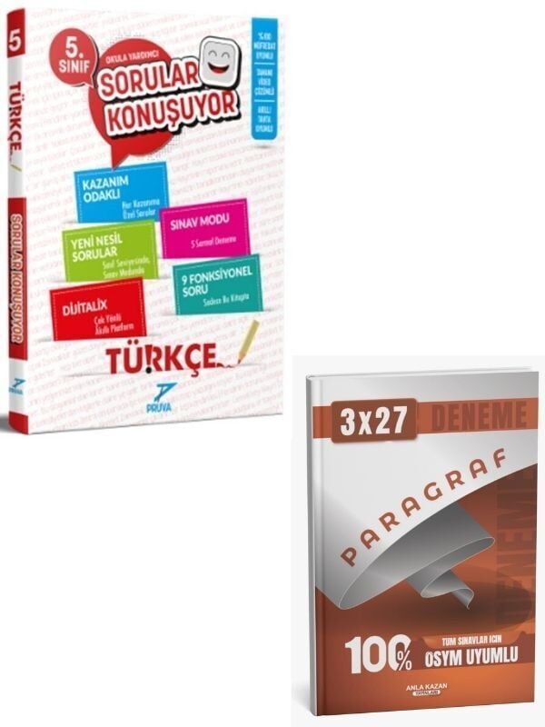 Pruva 2027 5. Sınıf Türkçe Sorular Konuşuyor+ Anla Kazan Paragraf
