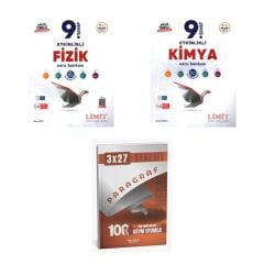 2027 Limit 9. Sınıf Etkinlikli Maarif Fizik + Kimya Soru + anla kazan paragraf deneme 3'lü Set