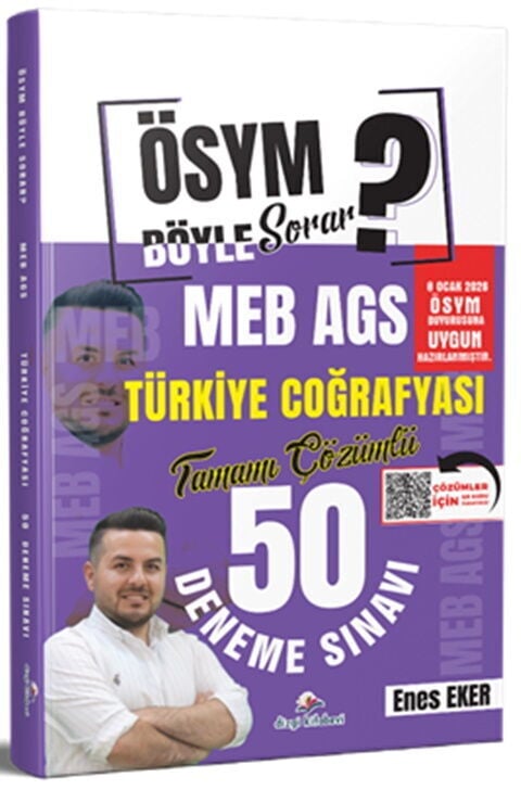 Dizgi Kitap ÖSYM Böyle Sorar 2026 MEB AGS Türkiye Coğrafyası Tamamı PDF Çözümlü 50 Deneme Sınavı
