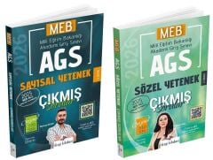 Dizgi Kitap 2026 MEB-AGS Sayısal + Sözel Yetenek Çıkmış Sorular 2 li Set Dizgi Kitap
