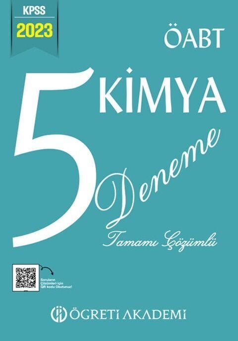 Öğreti Akademi 2023 KPSS ÖABT Kimya 5 Deneme
