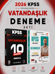 Yargı 2026 KPSS Vatandaşlık 15 Deneme & KPSS Vatandaşlık 10 Deneme EVP Akademi Seti