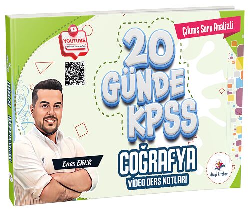 Dizgi Kitap 2026 KPSS 20 Günde Coğrafya Video Ders Notları - Enes Eker Dizgi Kitap