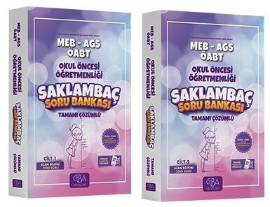 CBA Akademi ÖABT MEB-AGS Okul Öncesi Öğretmenliği Saklambaç Soru Bankası Set - Ahmet Çam CBA Akademi