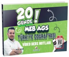 Dizgi Kitap 2026 MEB-AGS 20 Günde Türkiye Coğrafyası Video Ders Notları - Enes Eker Dizgi Kitap