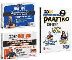 YENİ AGS - Hoca Kafası 2026 MEB-AGS Eğitimin Temelleri + Eğitim Bilimleri ve Türk Milli Eğitim Sistemi Video Ders Notları + Pratiko Soru Cevap 3 lü Set - Ömer Ekici Hoca Kafası Yayınları
