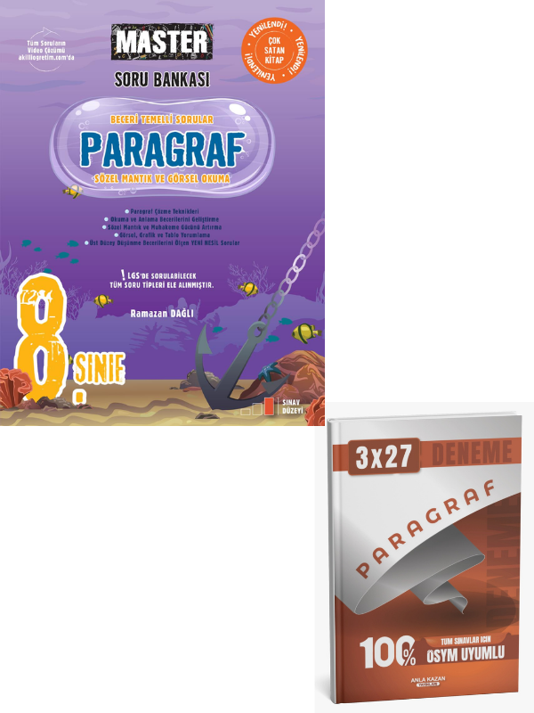 Okyanus 2027 8. Sınıf Master Paragraf Soru Bankası+ Anla Kazan Paragraf