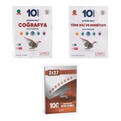 2027 Limit 10. Sınıf Etkinlikli Coğrafya + Edebiyat Türk Dili ve Edebiyatı Soru + Ankapade 3'lü Set