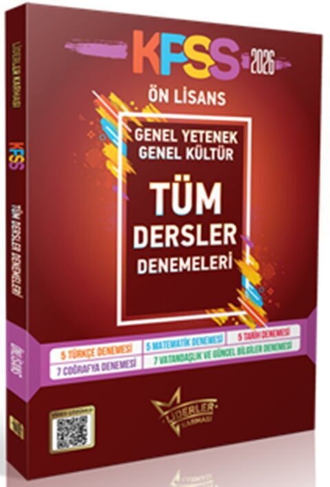 Liderler Karması 2026 KPSS Ön Lisans 29 Deneme Çözümlü Liderler Karması