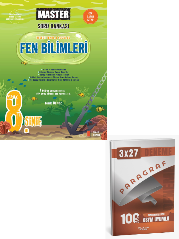 Okyanus 2027 8. Sınıf Master Fen Bilimleri Soru Bankası+ Anla Kazan Paragraf