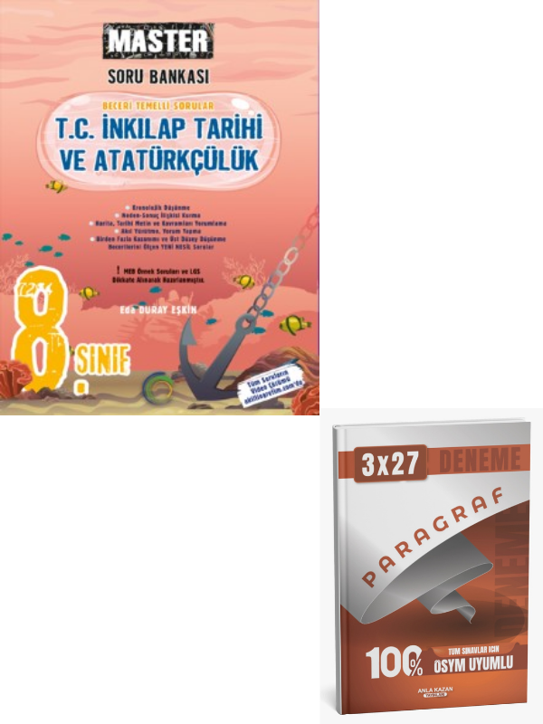 Okyanus 2027 8. Sınıf Master T. C. İnkılap Tarihi Ve Atatürkçülük Soru Bankası+ Anla Kazan Paragraf
