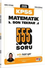 Edu Kariyer Mert Hoca 2026 KPSS Genel Yetenek Matematik Son Tekrar 555 Soru