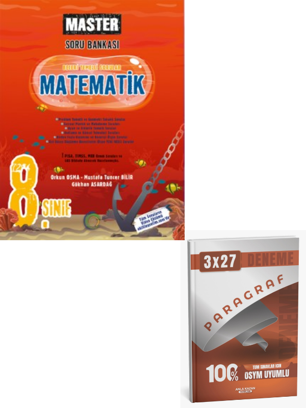 Okyanus 2027 8. Sınıf Master Matematik Soru Bankası+ Anla Kazan Paragraf