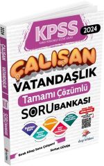 Dizgi Kitap 2024 KPSS Çalışan Vatandaşlık Tamamı Çözümlü Soru Bankası