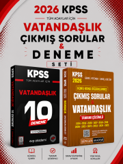 Pegem 2026 KPSS Vatandaşlık Çıkmış Sorular & KPSS Vatandaşlık 10 Deneme EVP Akademi Seti