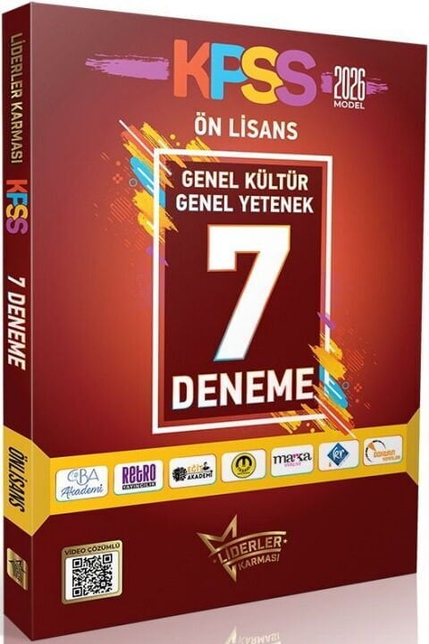Liderler Karması 2026 KPSS Genel Kültür Genel Yetenek Ön Lisans 7 Deneme