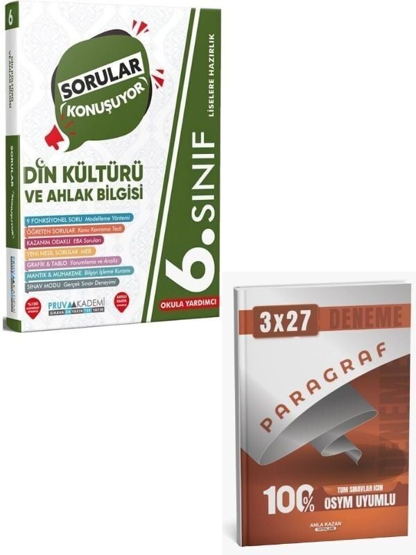 Pruva 2027 6. Sınıf Din Kültürü ve Ahlak Bilgisi Sorular Konuşuyor Soru Bankası+ Anla Kazan Paragraf