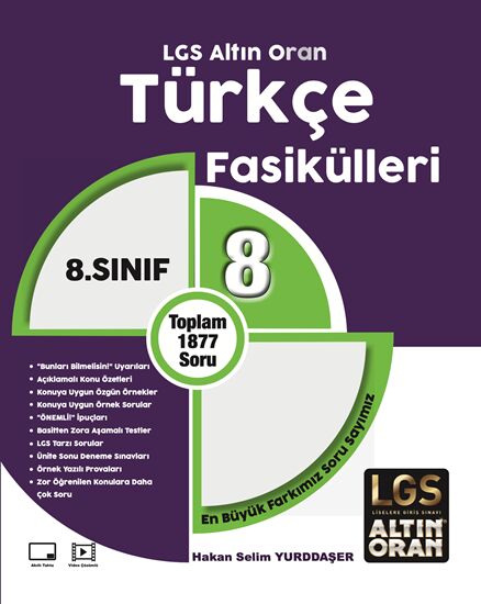 Palme 8. Sınıf LGS Türkçe Altın Oran Fasikülleri Palme Yayınları