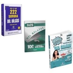 Öğreti Akademi KPSS TYT MSÜ 222 Soruda Dil Bilgisi  + Dil Bilgisi Deneme + Dil Bilgisi Çıkmış Sorular Seti