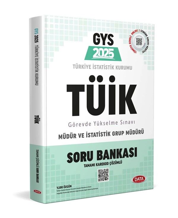 Data 2025 GYS Türkiye İstatistik Kurumu TÜİK Müdür ve İstatistik Grup Müdürü Soru Bankası Data