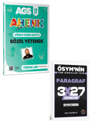 Yediiklim 2027 MEB AGS Ahenk Serisi Sözel Yetenek Video Ders Notları+ EVP Akademi Paragraf