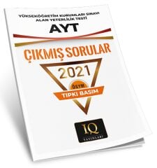 IQ Yayınları YKS AYT 2021 Çıkmış Sorular Tıpkı Basım IQ Yayınları