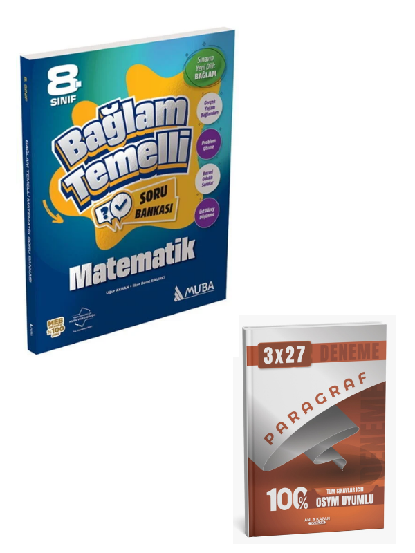 Muba 2027 8. Sınıf Matematik Bağlam Temelli Soru Bankası+ Anla Kazan Paragraf
